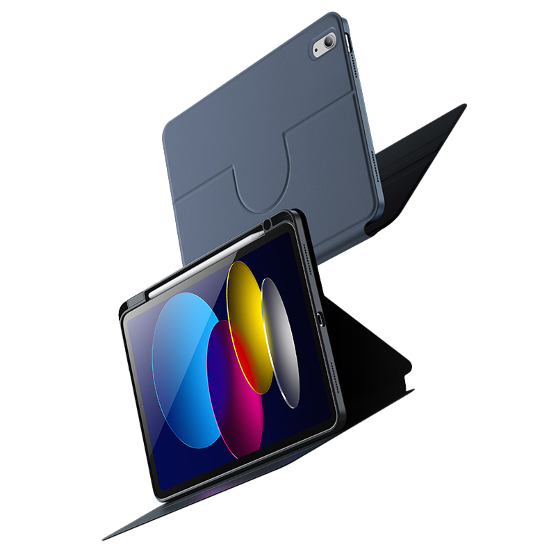 Arc Shock Protective Case for iPad 10, offering comprehensive protection with a strengthened back panel, detachable magnetic adsorption, and smart auto sleep mode.
