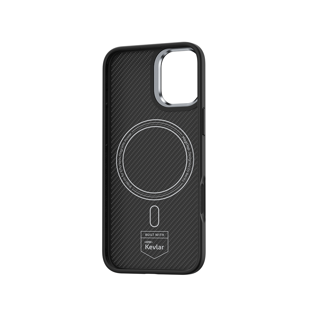 Protect your iPhone 16 Plus with the ArmorPro Case, featuring 600D DuPont™ Kevlar® fiber for durability and a sleek, minimalist look. This MagSafe compatible case includes an anti-slip frame and is designed to be ultra-slim and easily detachable.