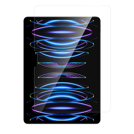 Ultra Shield Screen Protector for iPad, offering high-definition clarity and robust scratch-resistant protection, precisely fitted for seamless coverage.