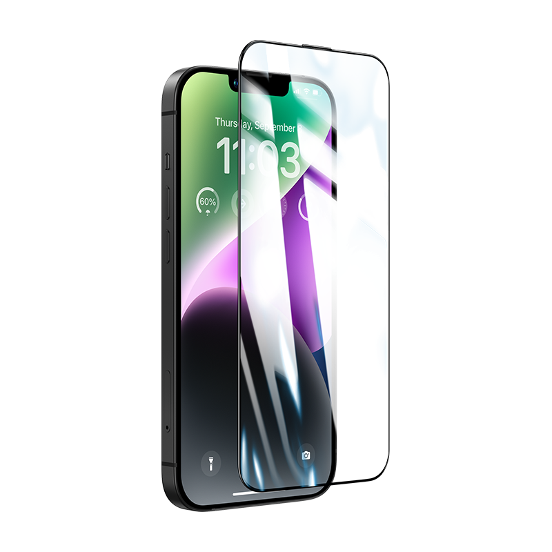 Protège écran iphone 14 pro max plat privé garanti à vie force glass -  Conforama